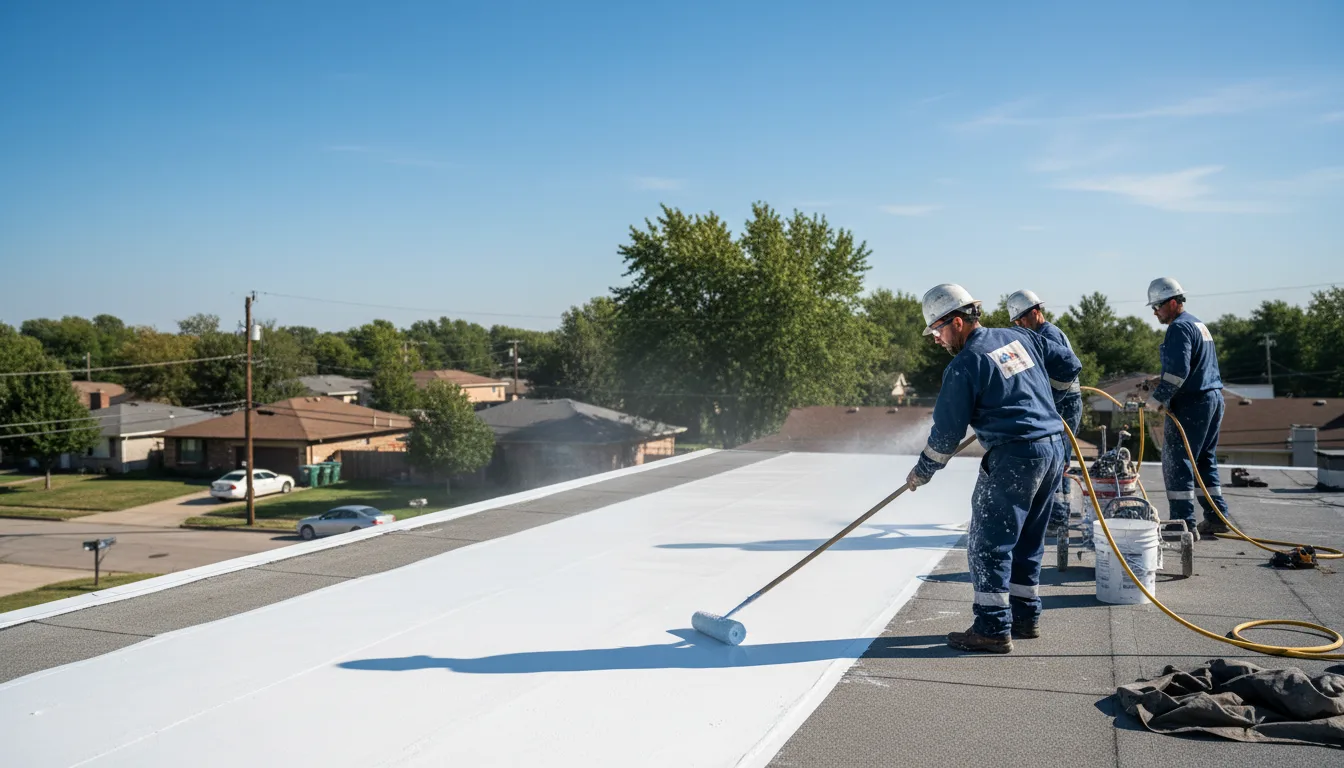 Commercial roof coating in Bremen, KS near me